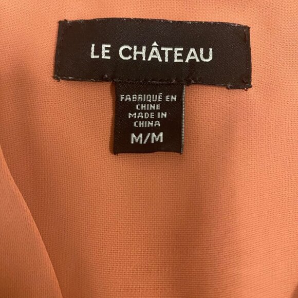 Le Château Sleeveless Button-Front Blouse in Terracotta – Size M - Picture 6 of 7